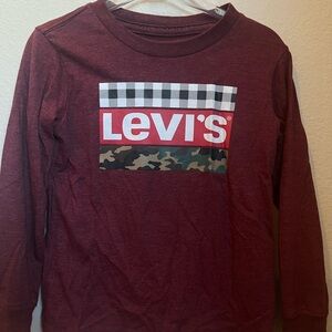 Levi's Kids Maroon Long Sleeve Tee